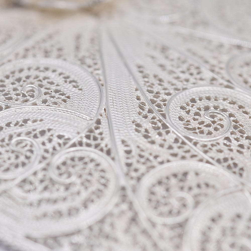 Coração de Viana I Silver Filigree Pendant 1.2 oz - 4.3"