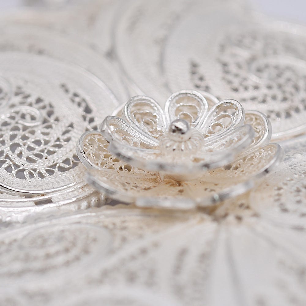 Coração de Viana I Silver Filigree Pendant 1.2 oz - 4.3"