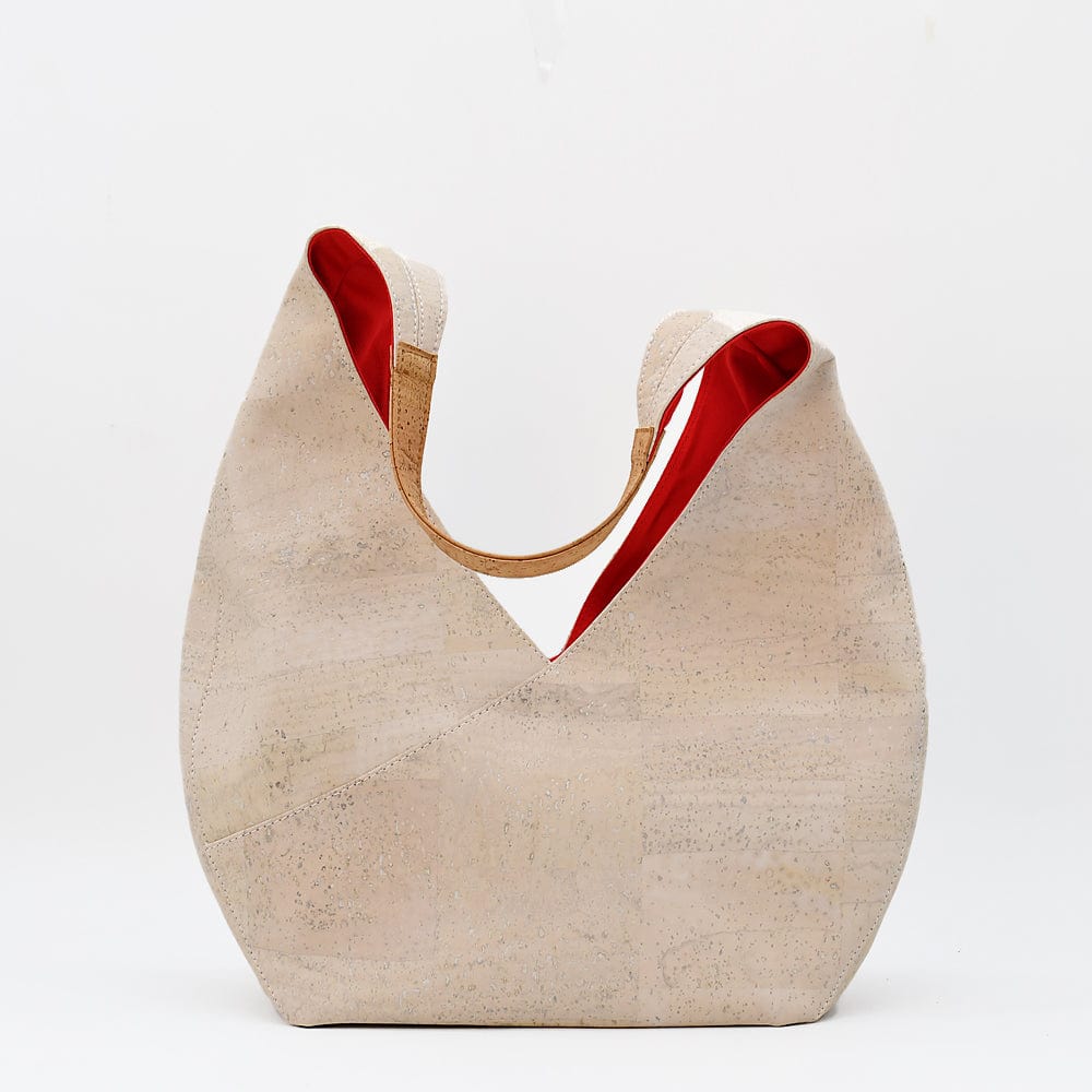 Cork Shoulder Bag - White
