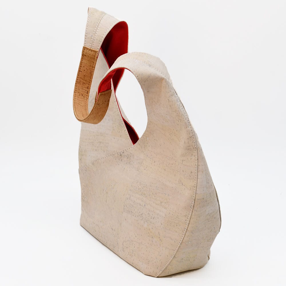 Cork Shoulder Bag - White
