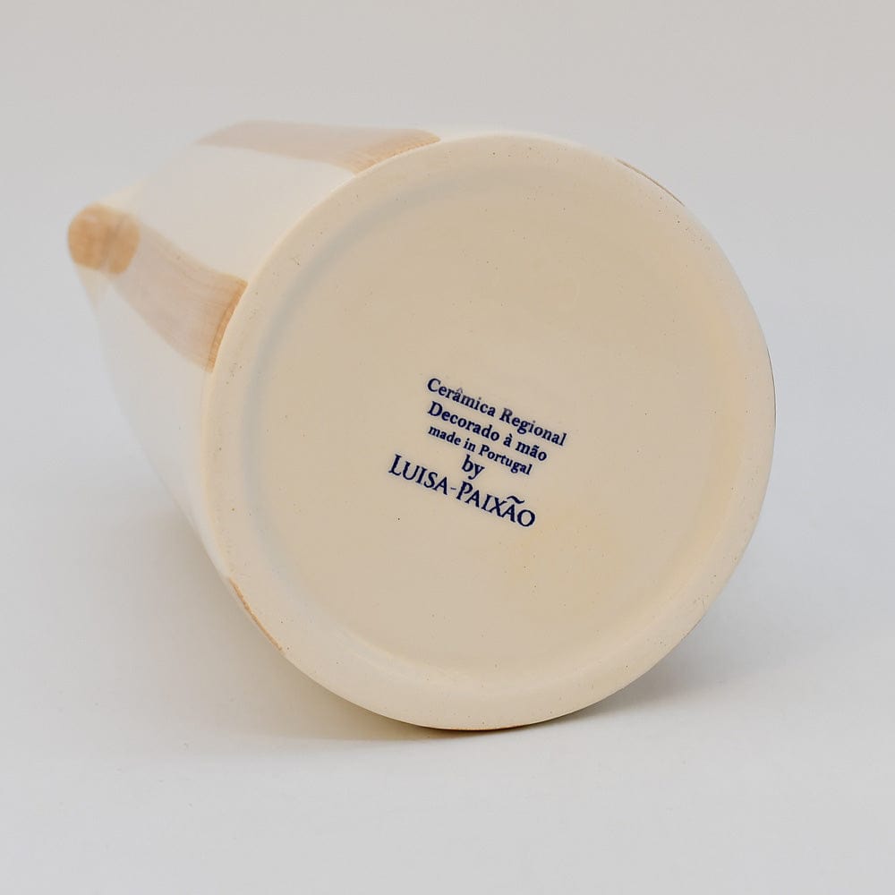 Costa Nova Mar I Striped Ceramic Bowl 3.2'' - Mocha