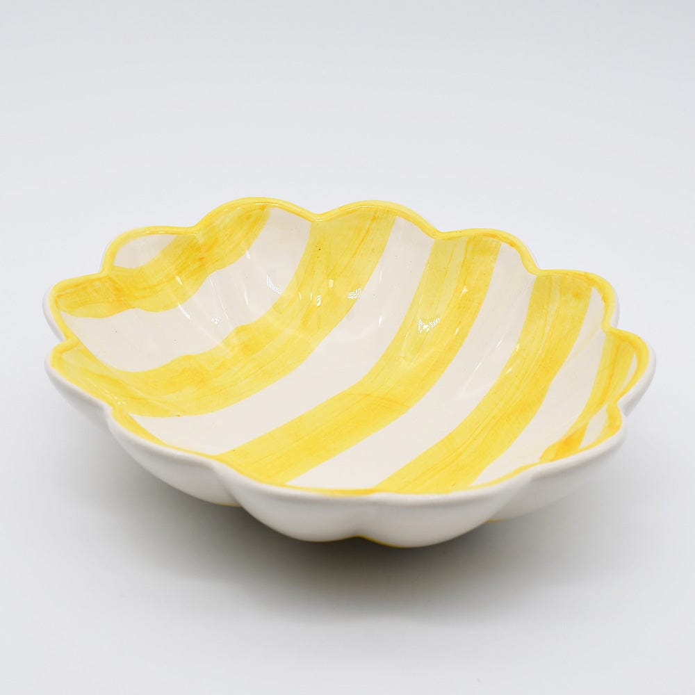 Costa Nova Mar | Striped Ceramic Plate - Yellow