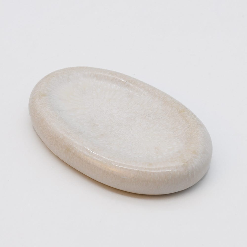 Cristal I Small Stoneware Serving Dish - White