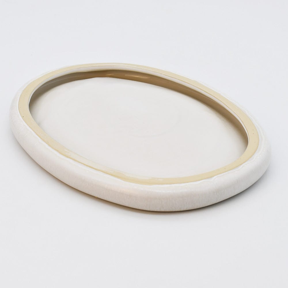 Cristal I Stoneware Serving Dish - White