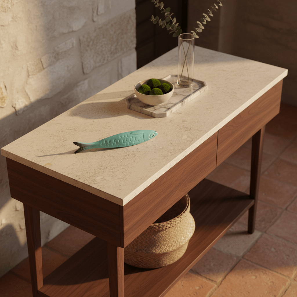 Decorative Ceramic Sardine - Turquoise