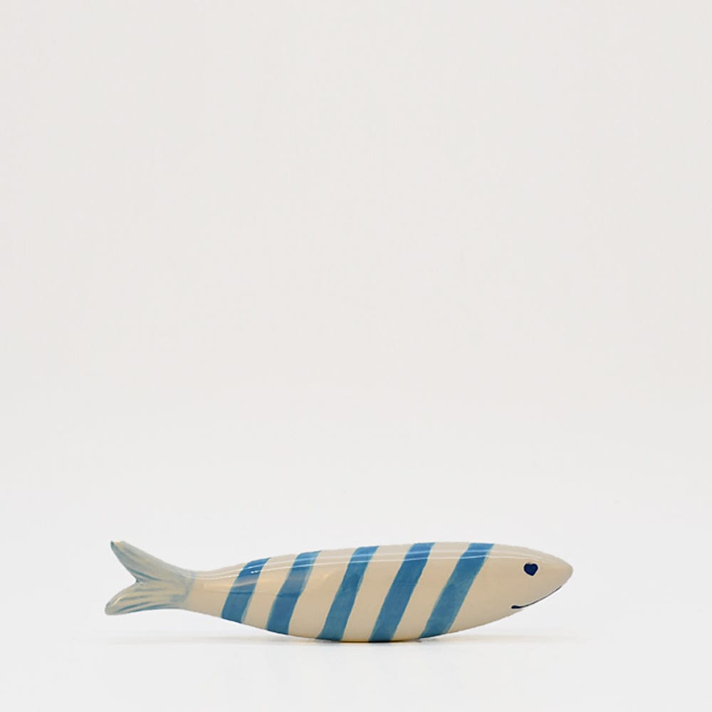 Decorative Smiling Sardine - Turquoise