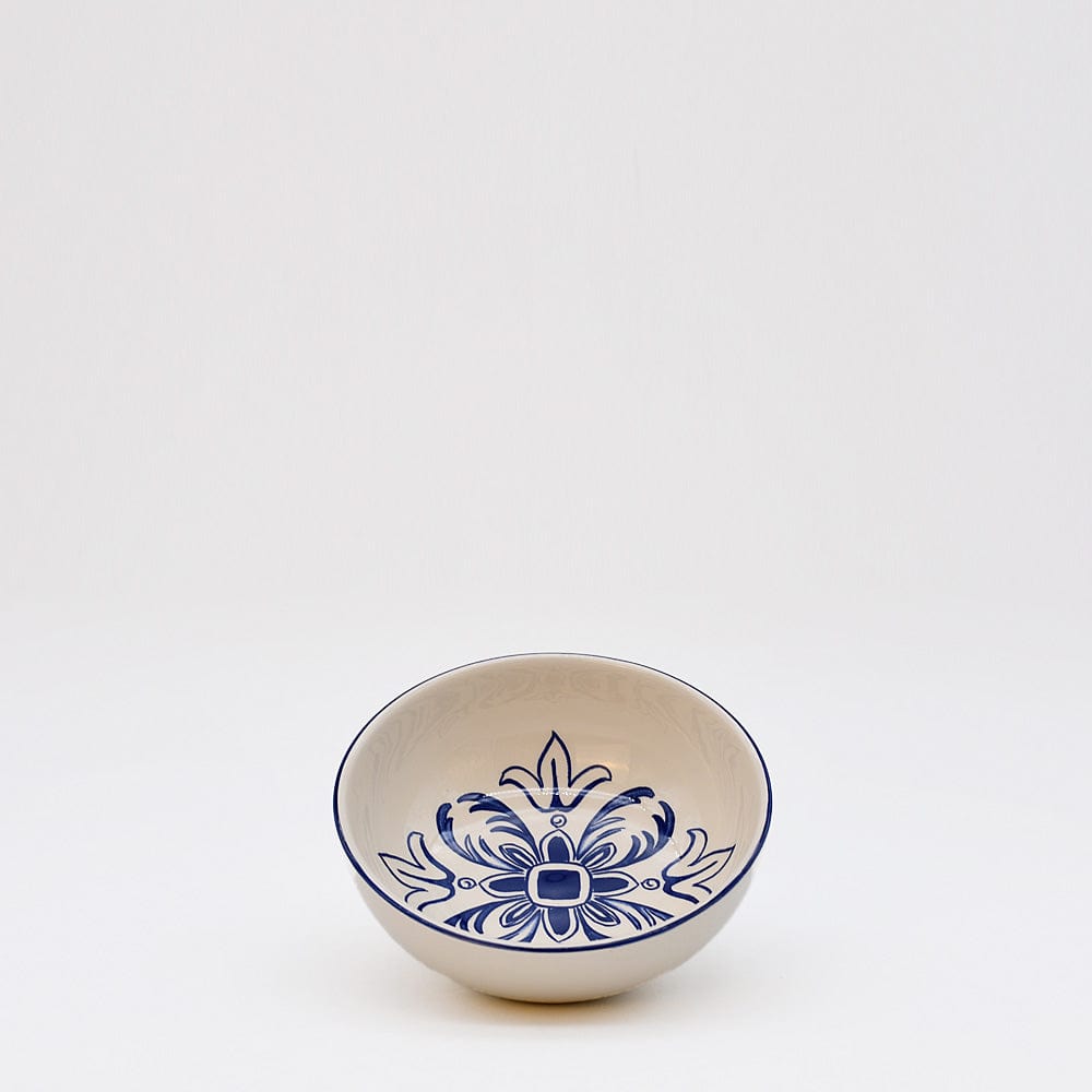 Floral I Ceramic Bowl 5.1'' - Blue