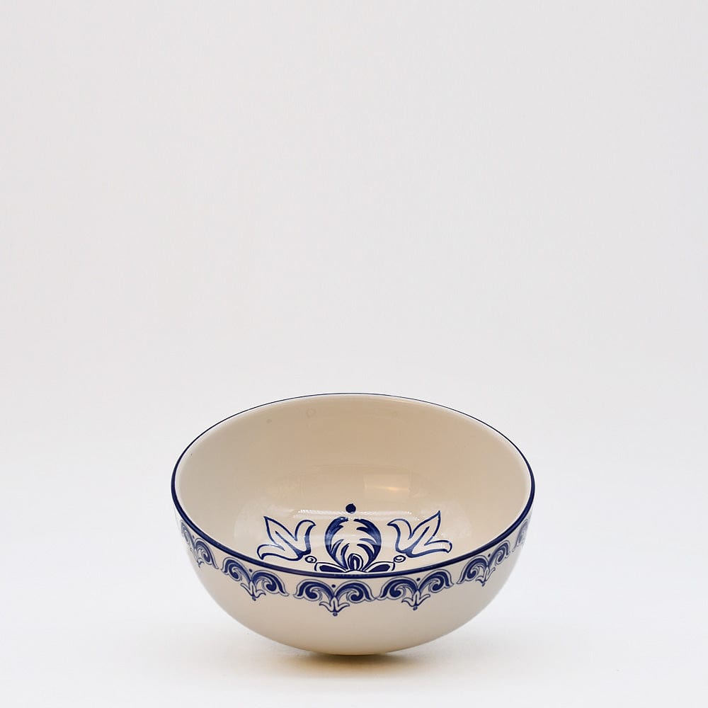 Floral I Ceramic Bowl 6.3'' - Blue