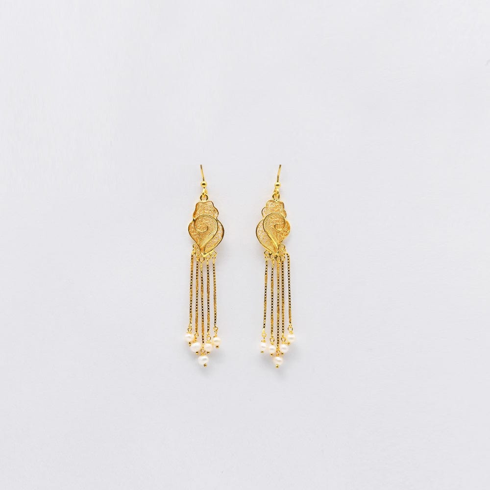 Gold-Plated Silver Earrings 0.2 oz