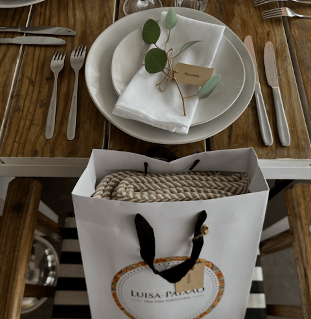 Herringbone I Cotton Fringed Blanket - Beige