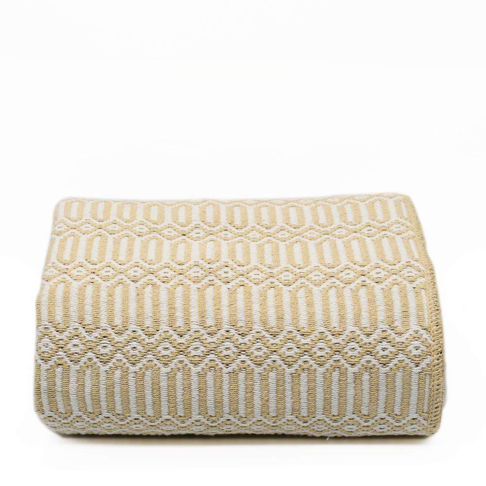 Hexa I Coton Blanket - Beige