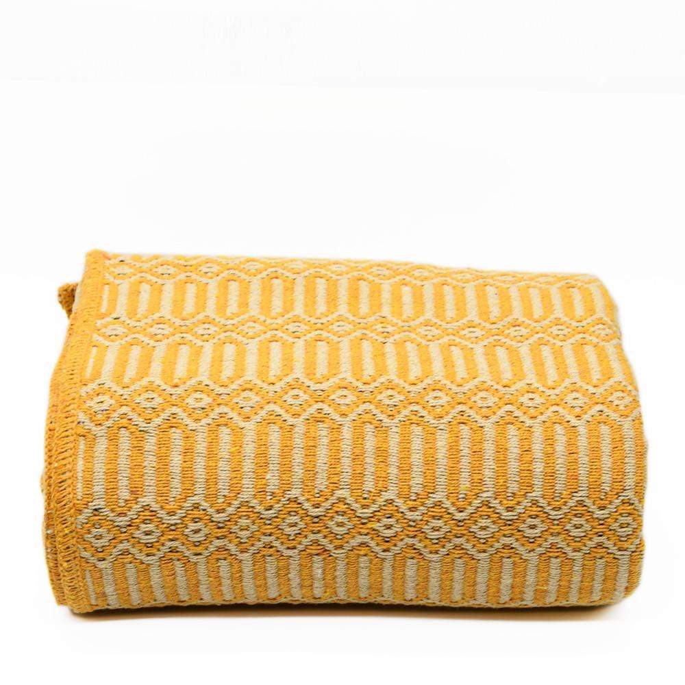 Hexa I Coton Blanket - Orange