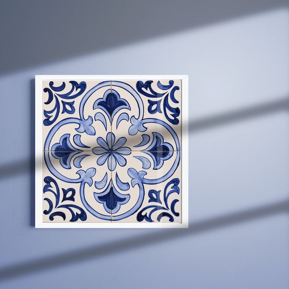 Joined Tile Panel of 4 azulejos 12X12''