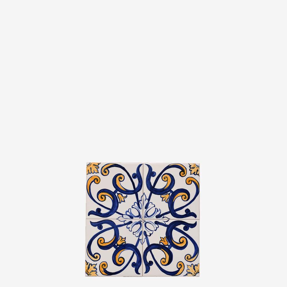 Joined Tile Panel of 4 azulejos 12X12''