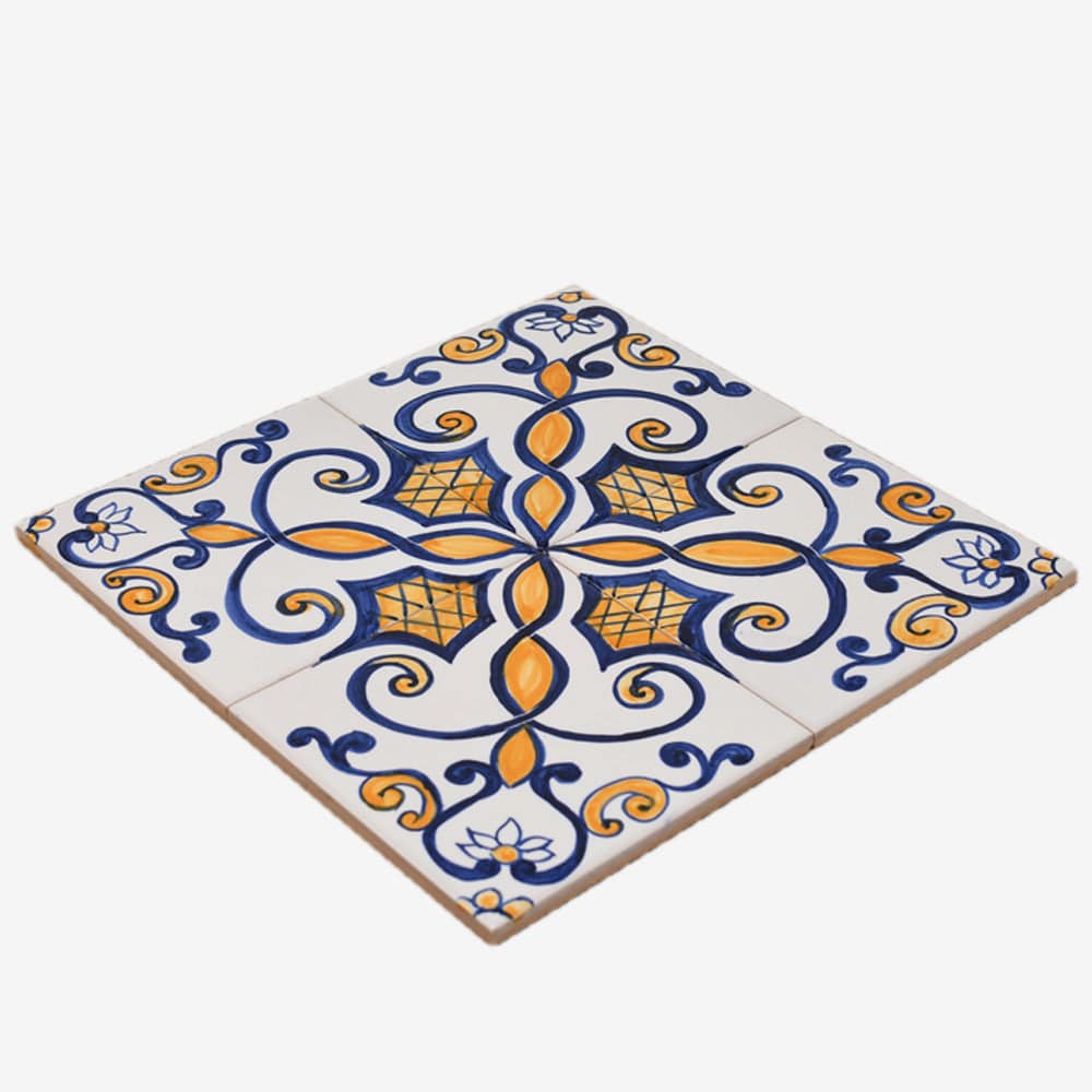 Joined Tile Panel of 4 azulejos 12X12''