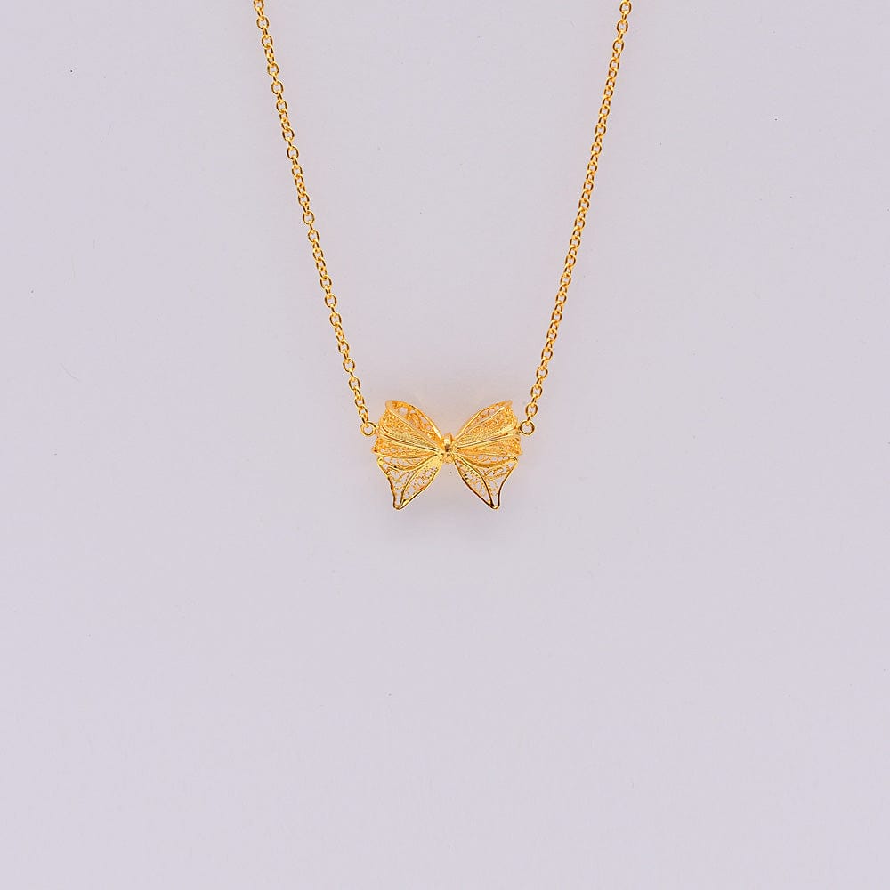 Laço I Gold-plated Silver Necklace 0.2 oz