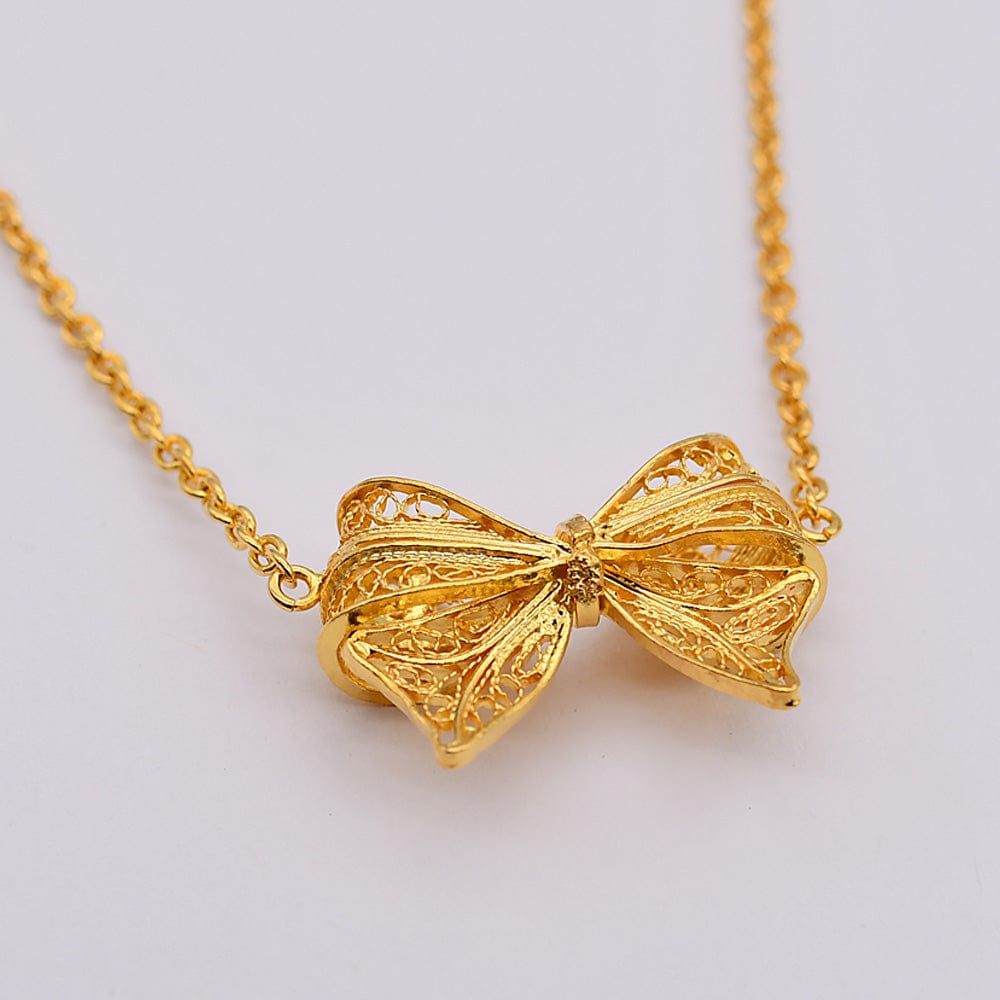 Laço I Gold-plated Silver Necklace 0.2 oz