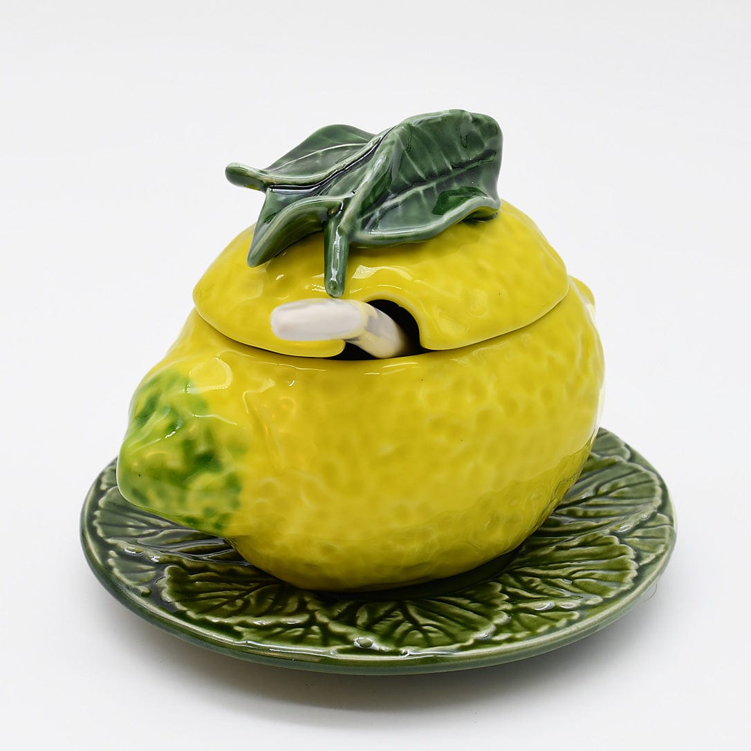 Lemon-shaped Sugar Bowl