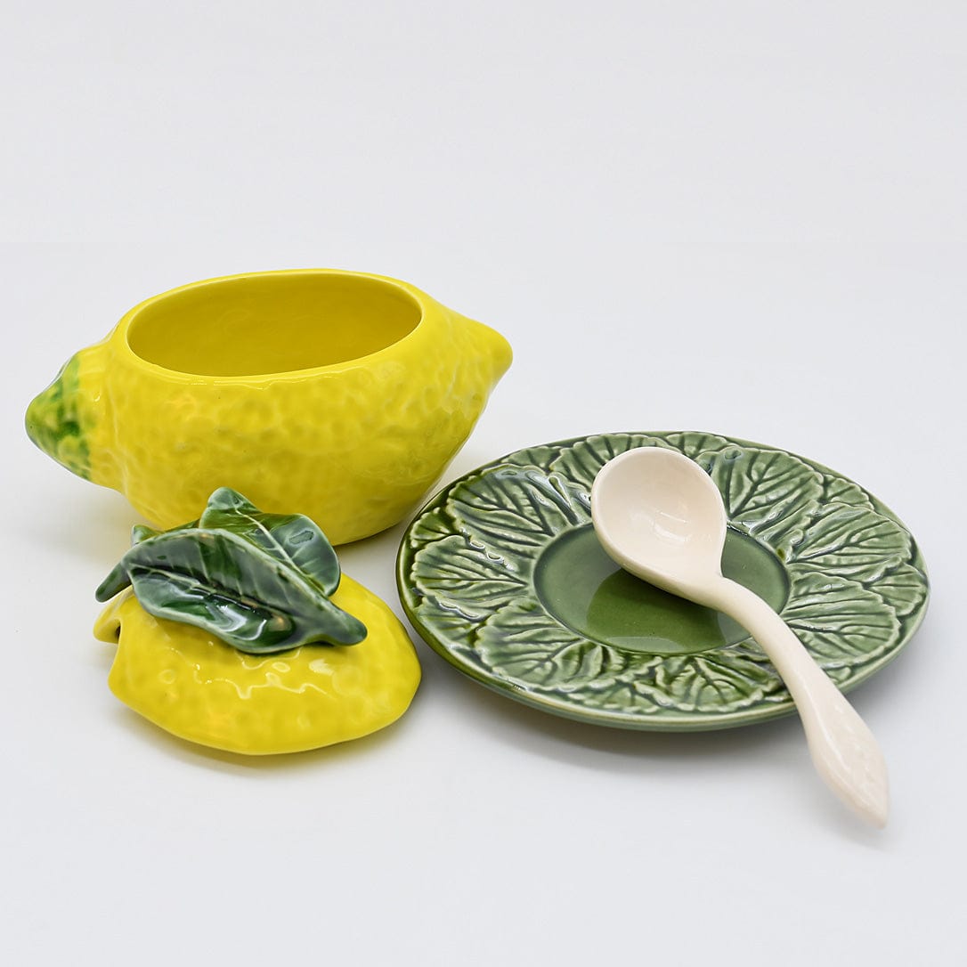 Lemon-shaped Sugar Bowl