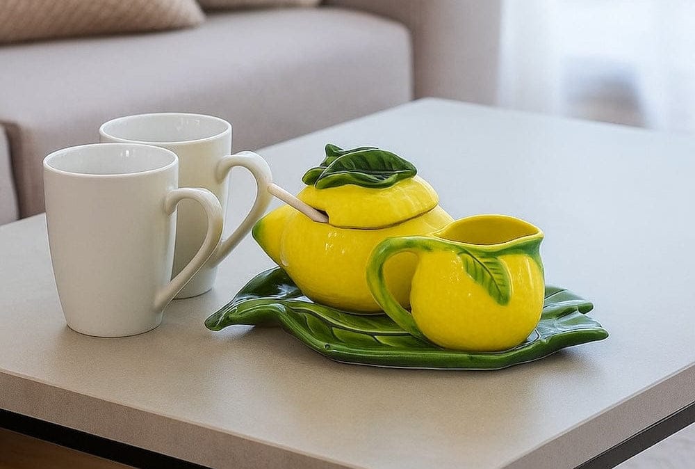 Lemon-Shaped Teas Set