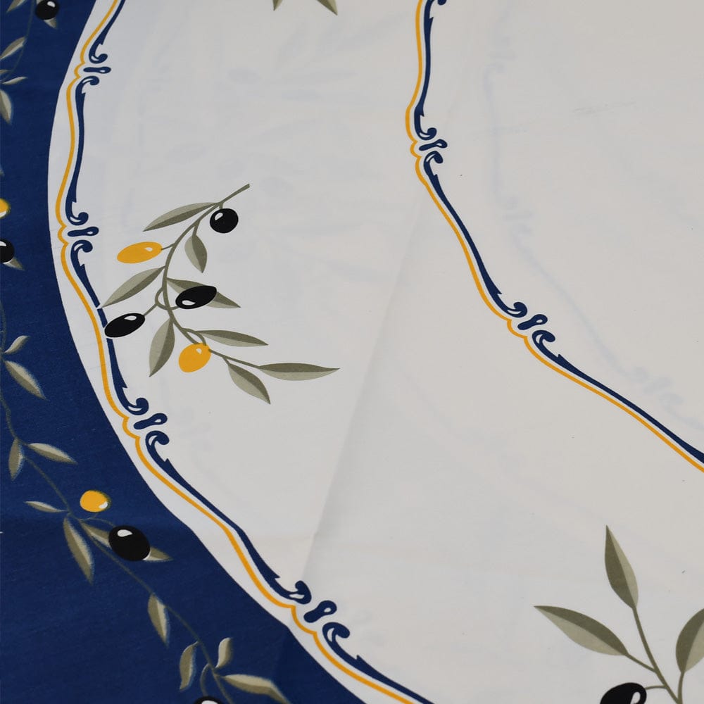 Nappe en coton "Azeitona" - Bleue