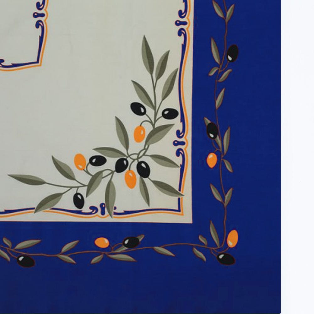 Nappe en coton "Azeitona" - Bleue