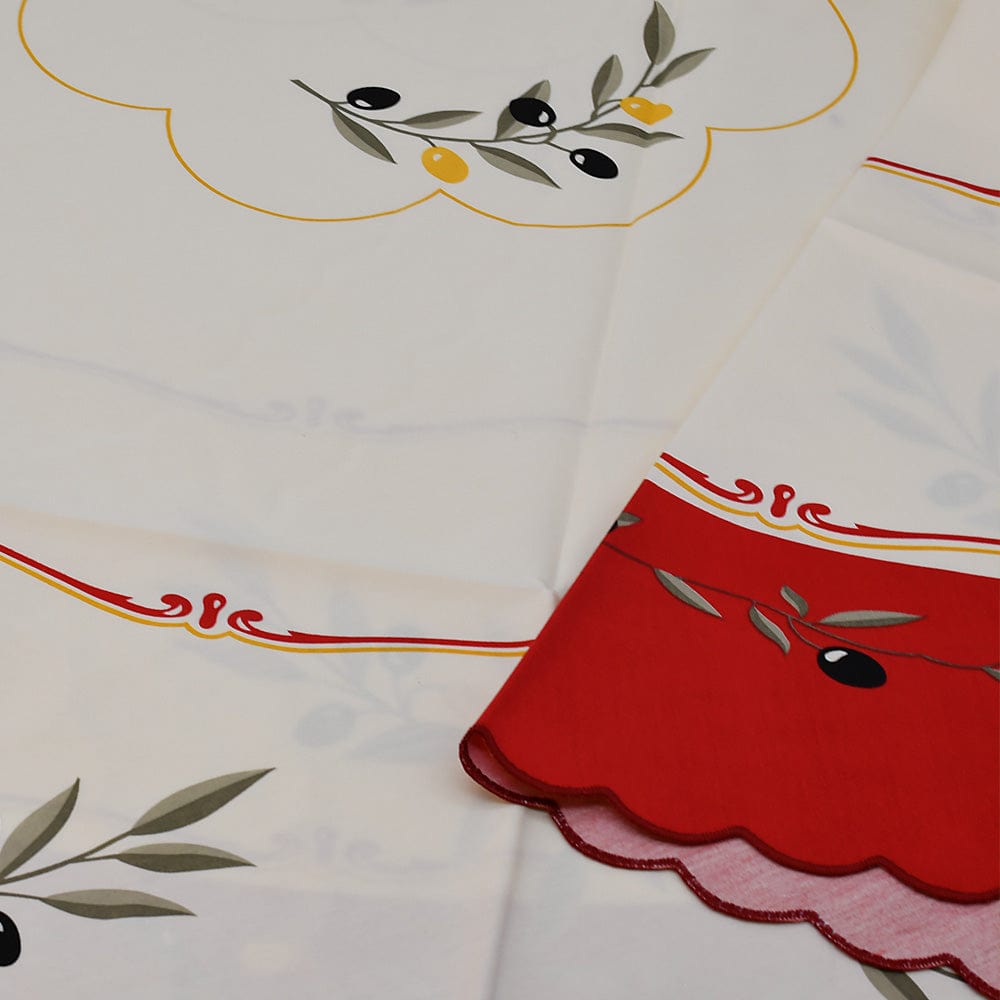 Nappe en coton "Azeitona" - Rouge