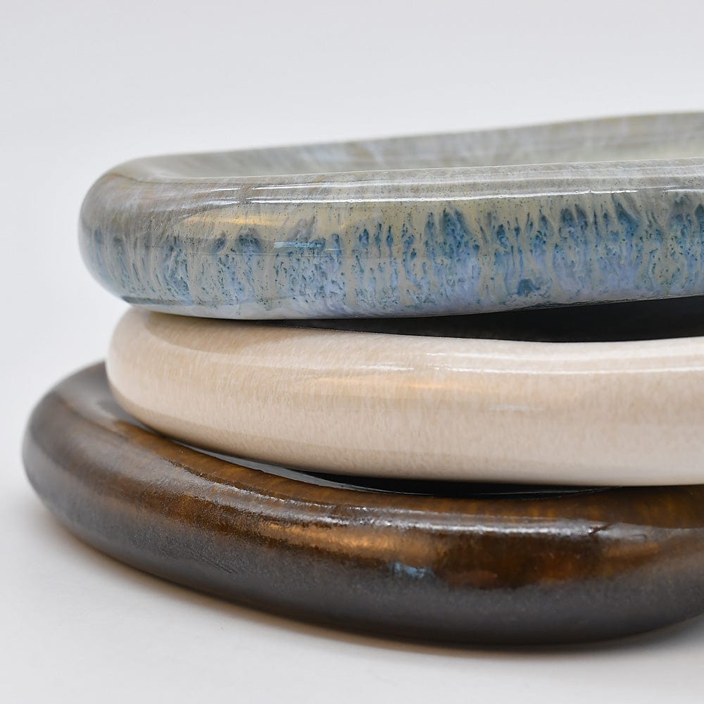 Onyx I Small Stoneware Serving Dish - Brown