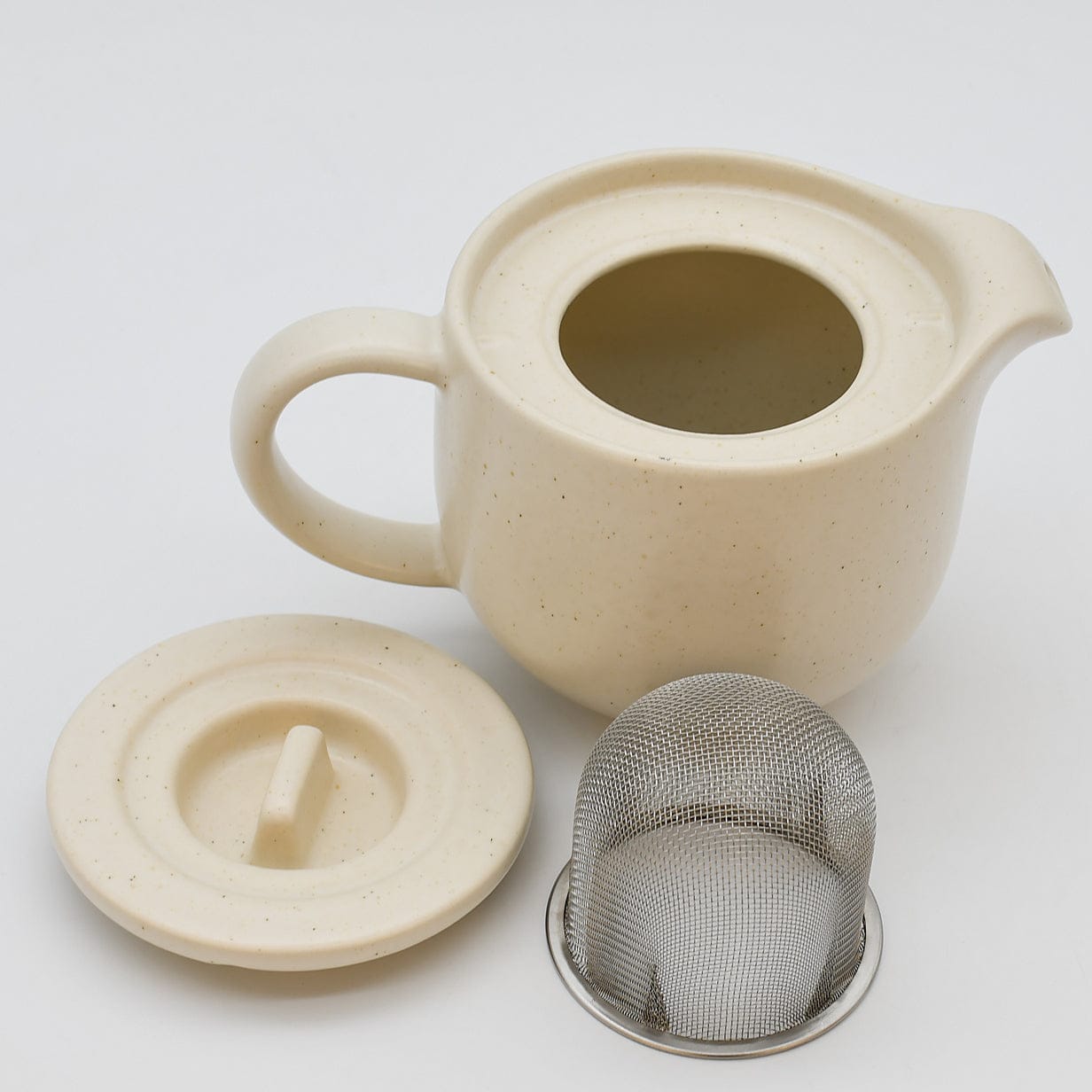 Pacifica I Stoneware Teapot - Beige