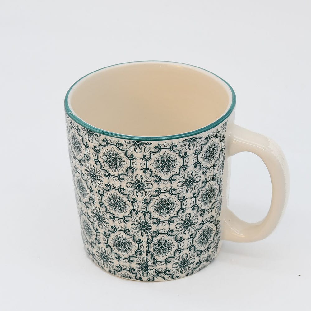 Padrão I Ceramic Mug - Green