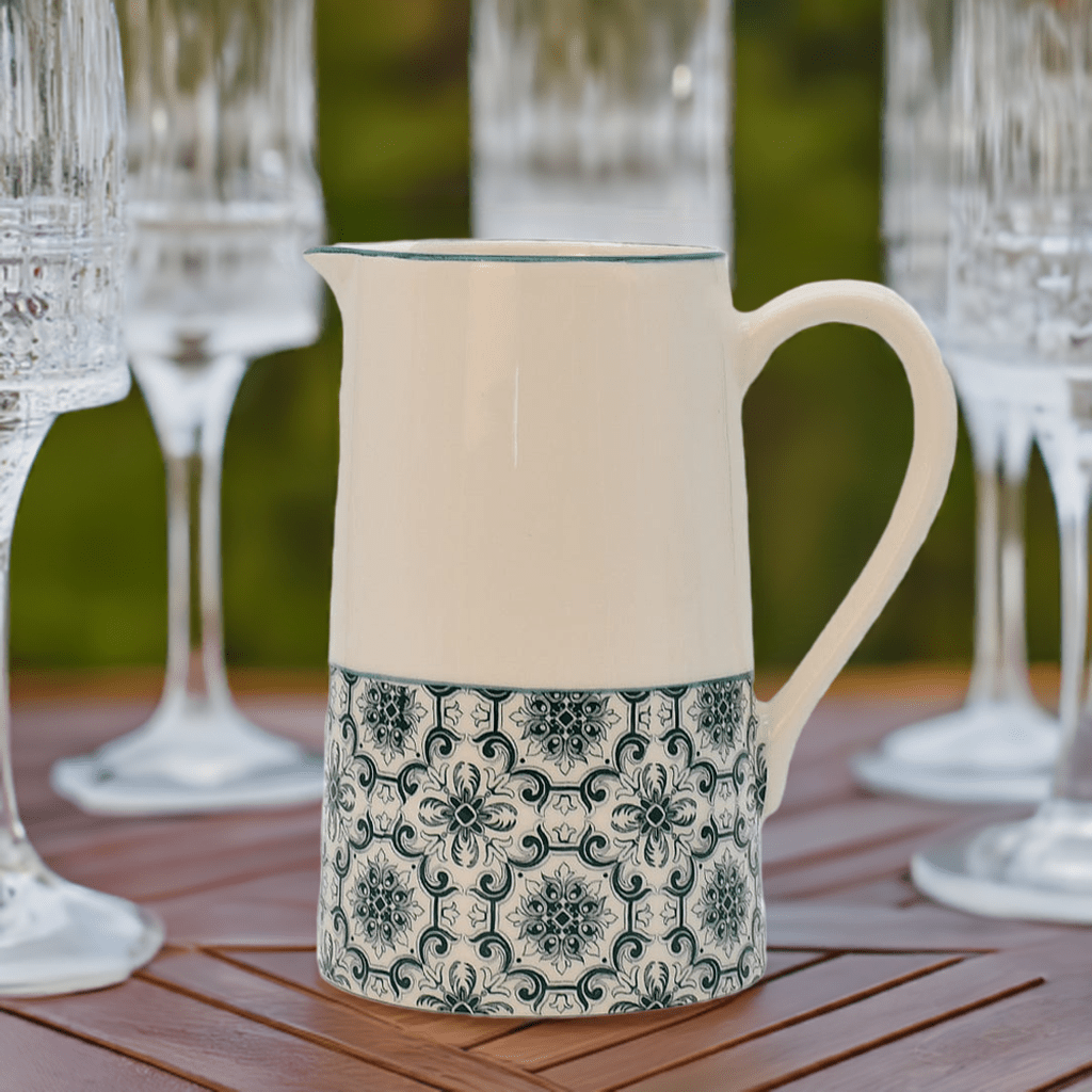 Padrão I Ceramic Pitcher - Green