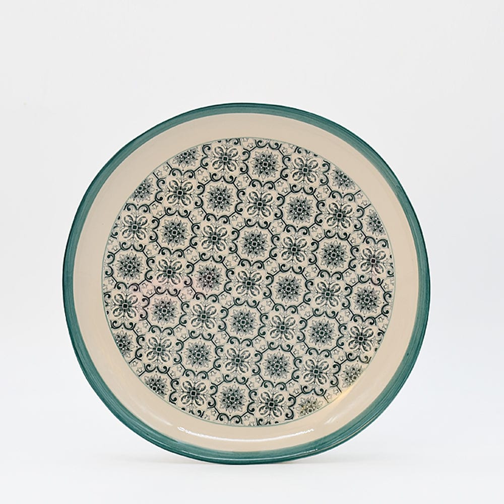 Padrão I Ceramic Plate 10.6'' - Green