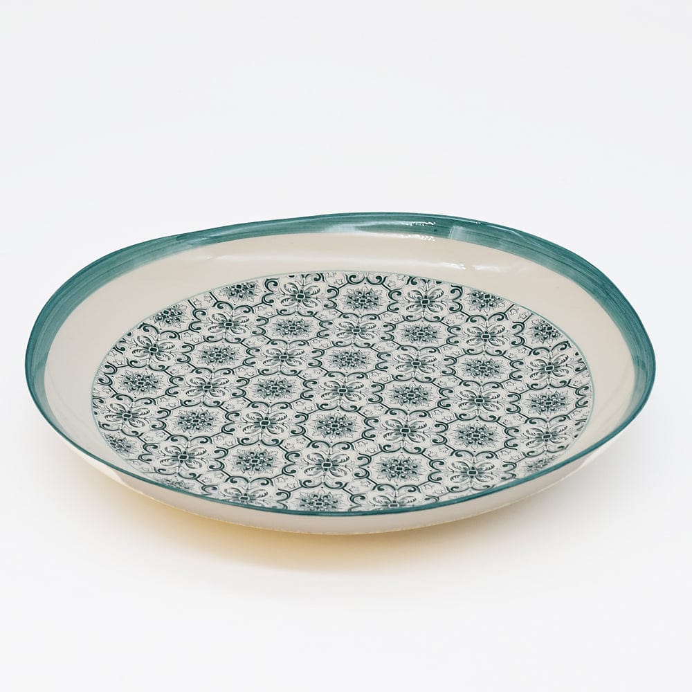 Padrão I Ceramic Plate 10.6'' - Green