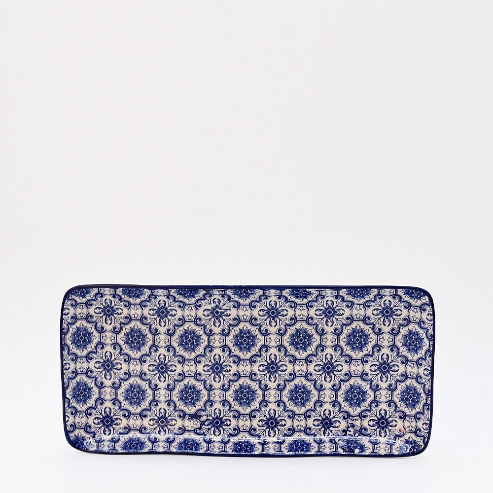 Padrão I Ceramic Serving Dish 11.2'' - Blue