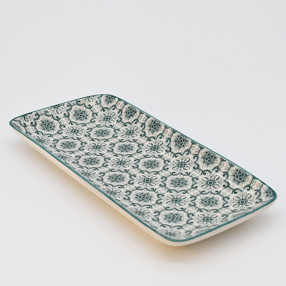 Padrão I Ceramic Serving Dish 11.2'' - Green