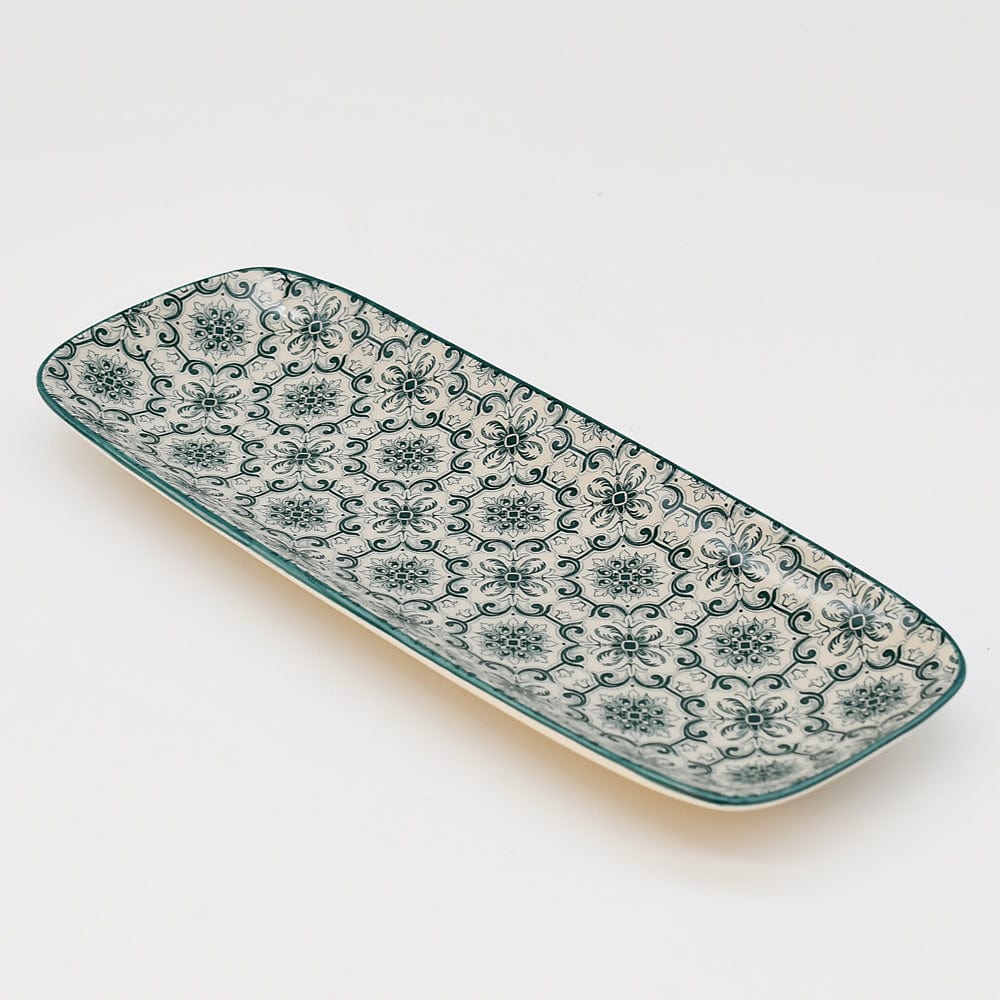 Padrão I Ceramic Serving Dish 8.7'' - Green