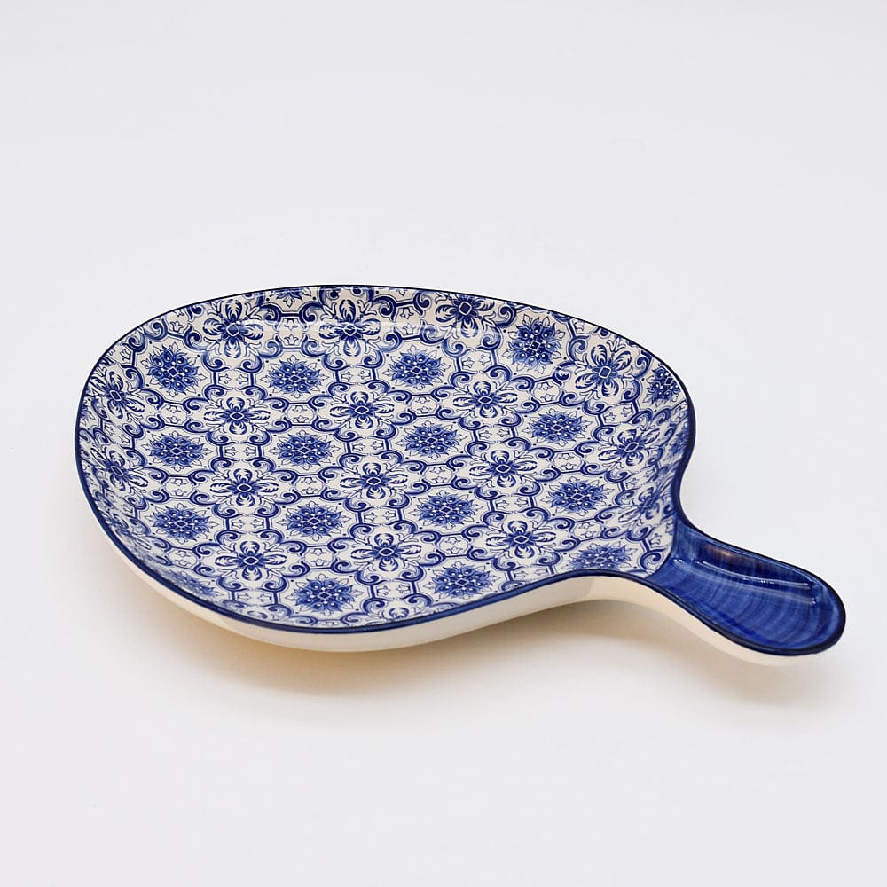 Padrão I Ceramic Serving Dish - Blue
