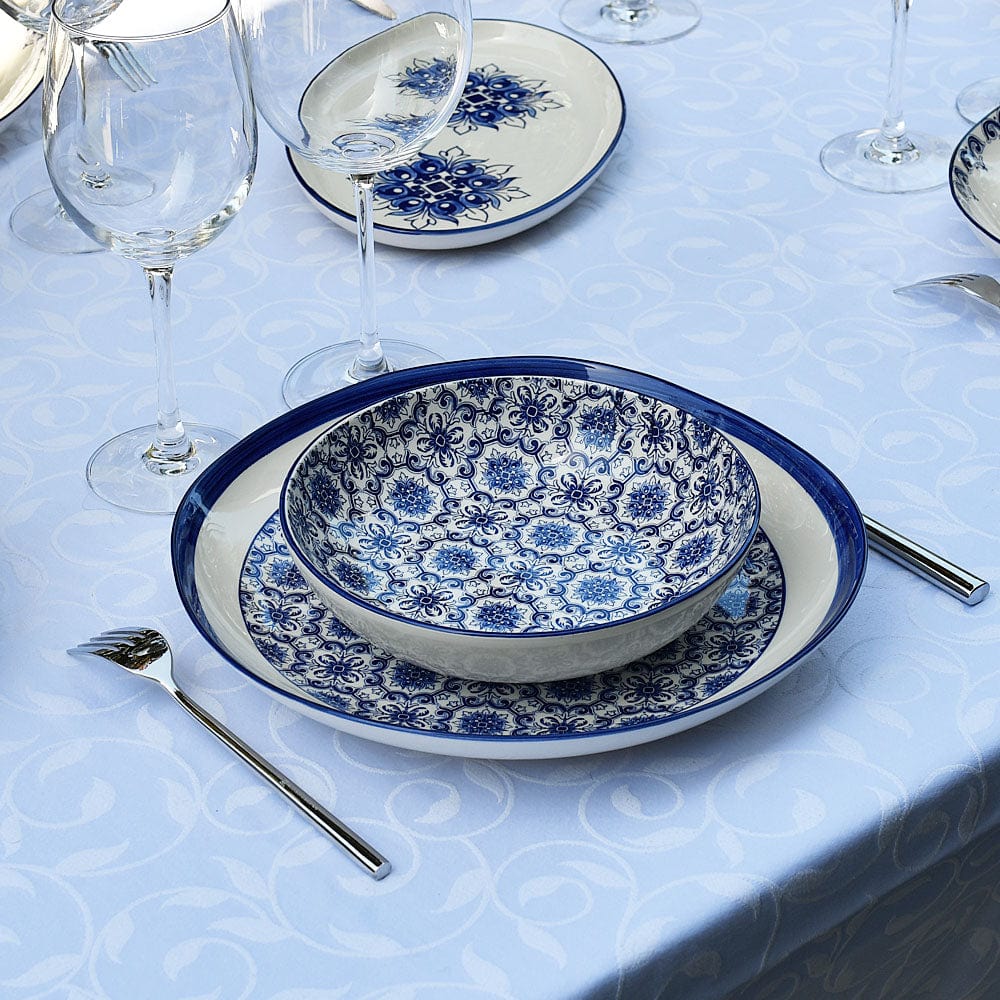 Padrão I Ceramic Soup Plate 7.5'' - Blue