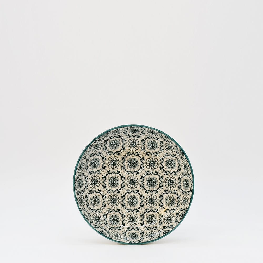 Padrão I Ceramic Soup Plate 7.5'' - Green