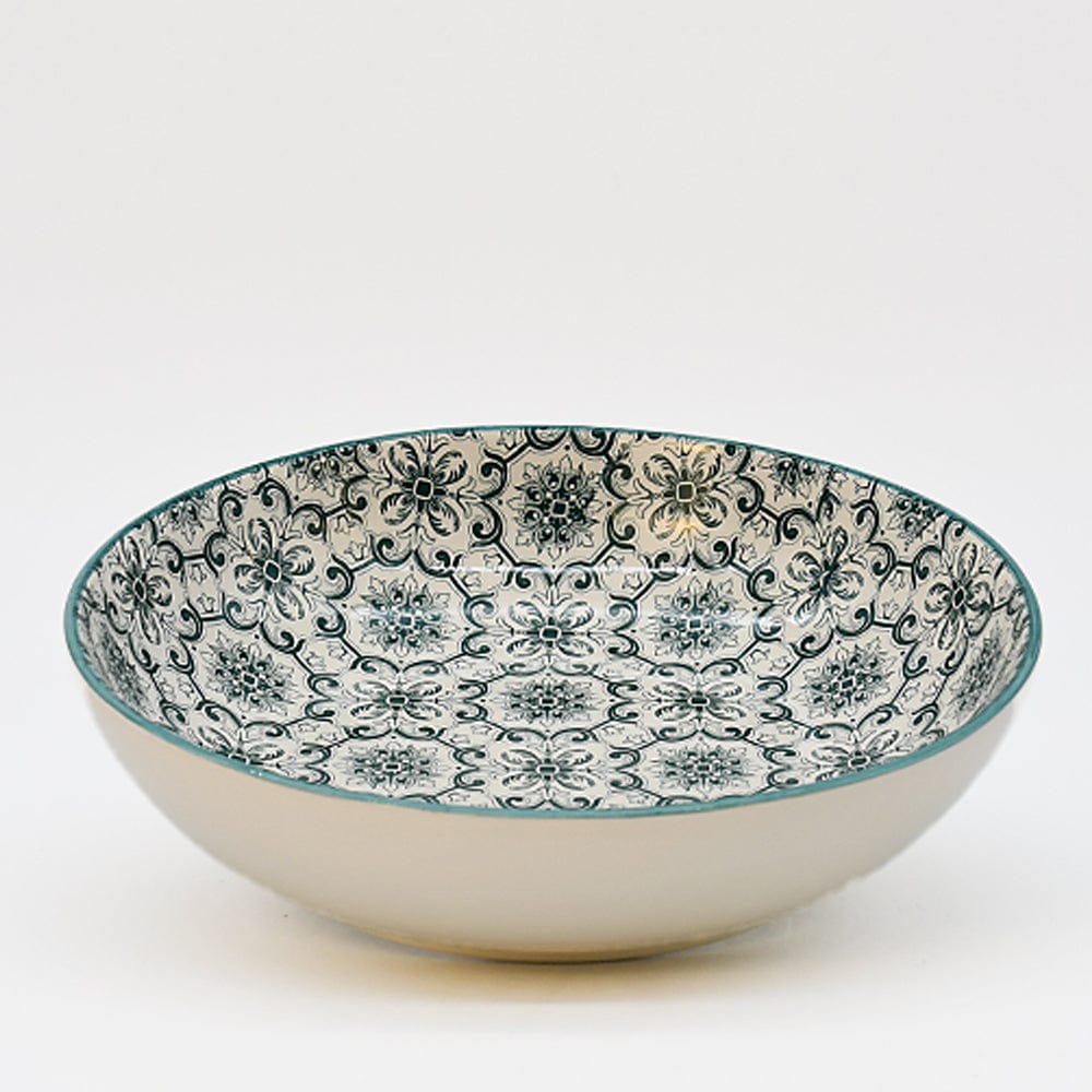 Padrão I Ceramic Soup Plate 7.5'' - Green