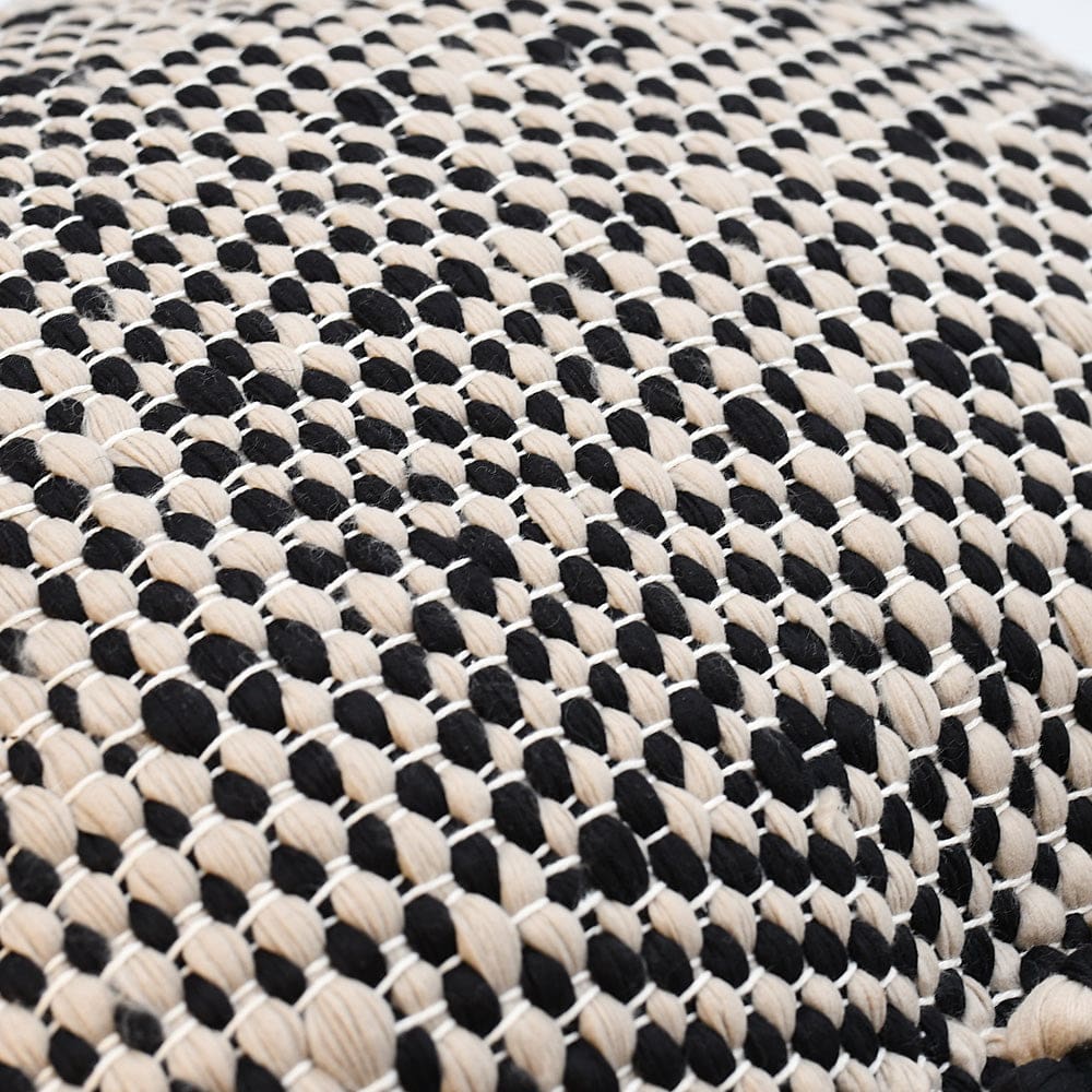 Pillow Cover in Recycled Fibers - Black