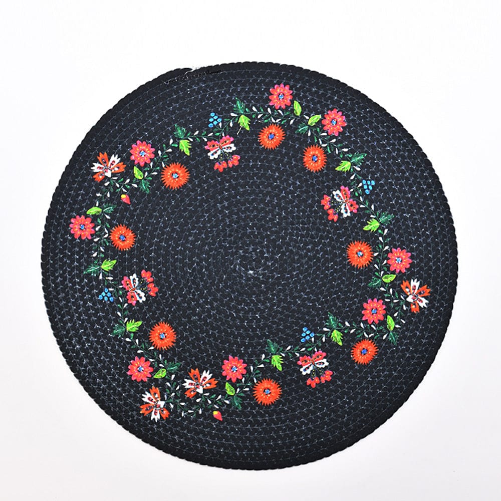 Placemat made from recycled natural fibers