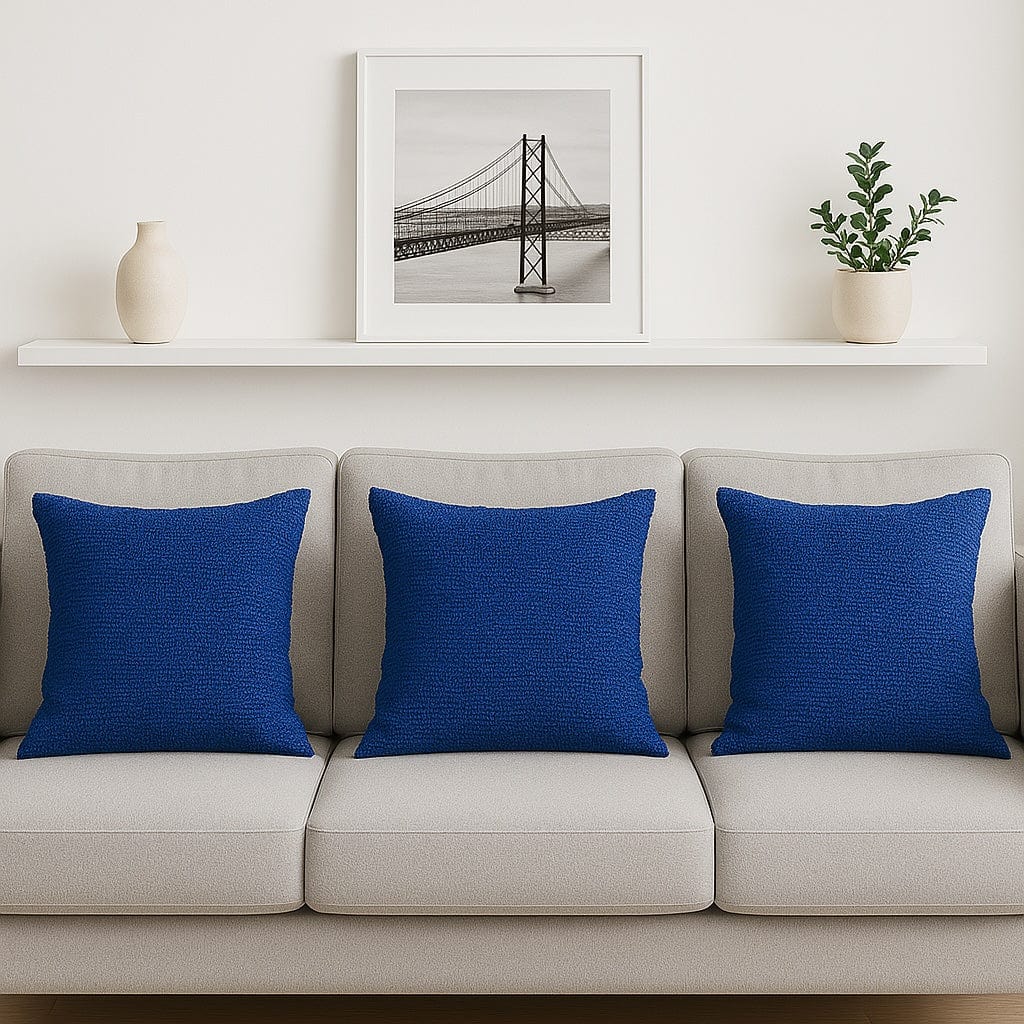 Portuguese Handmade Oversized Pillow Cover - Blue