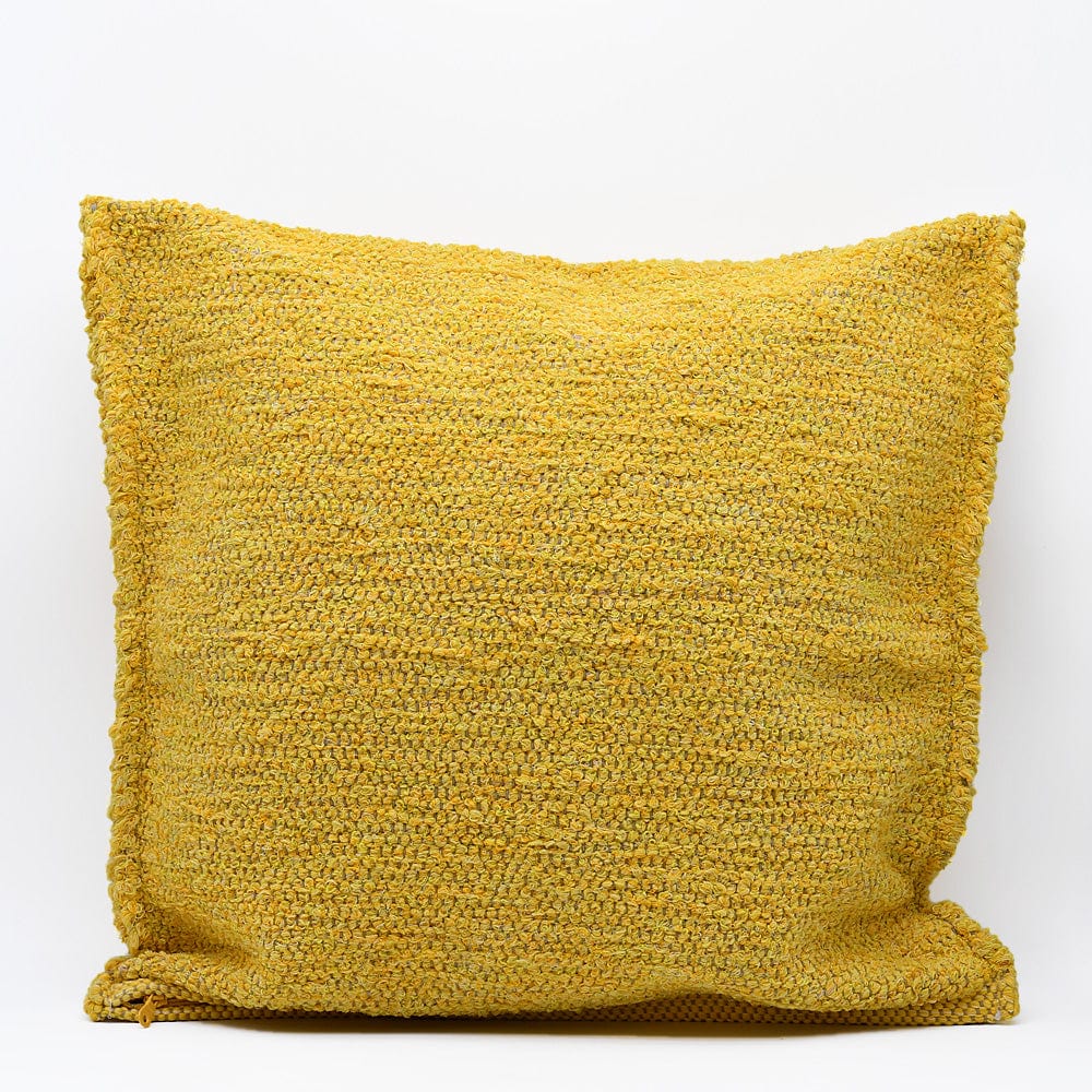 Portuguese Handmade Oversized Pillow Cover - Yellow