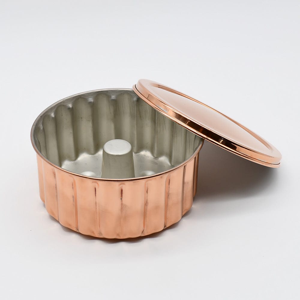 Portuguese Pudding Cooper Mold with Lid