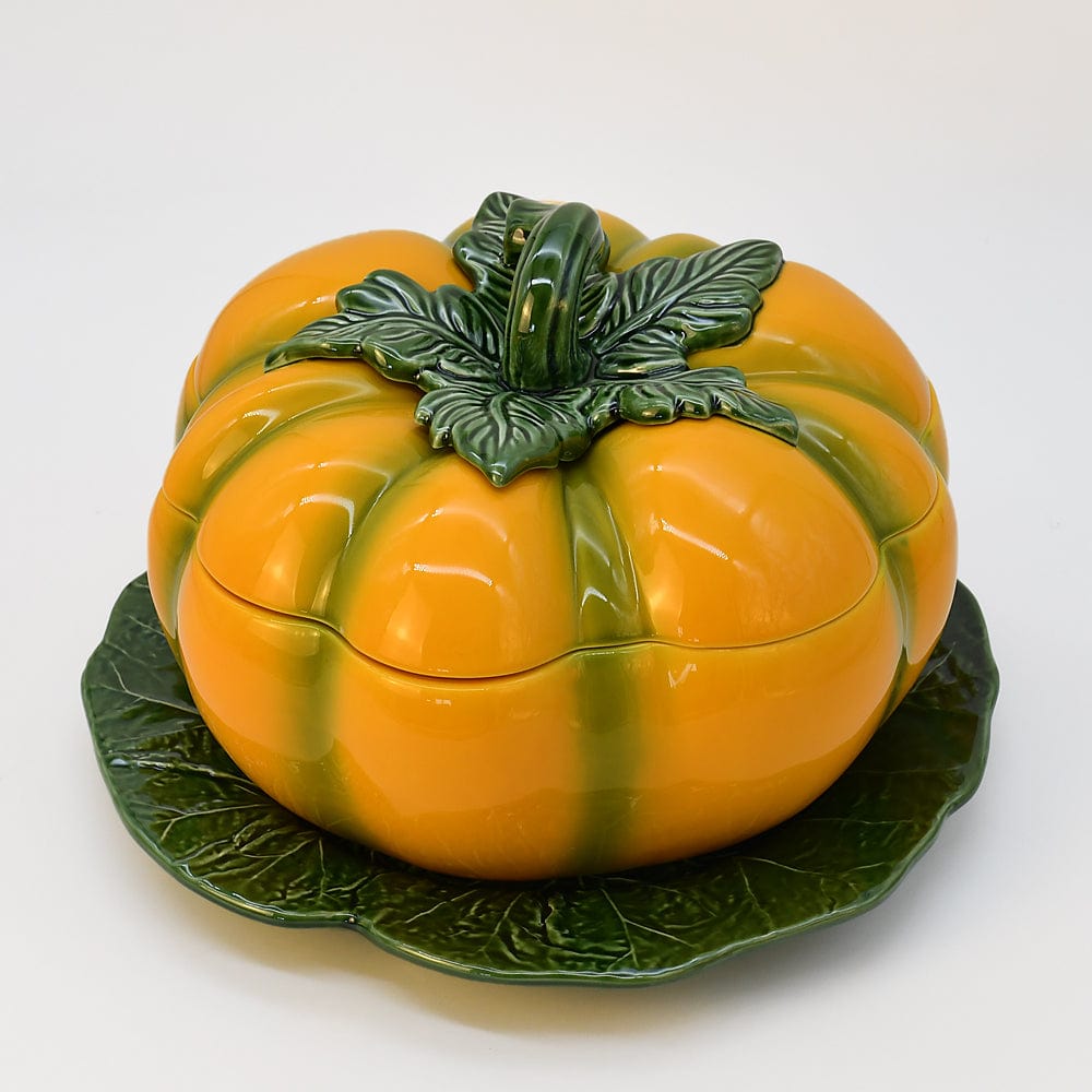 Pumpkin-shaped Ceramic Tureen