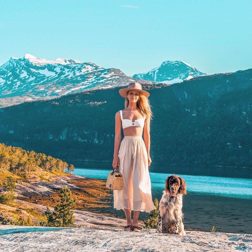 Reed Satchel bag - 11.8'' - Natural