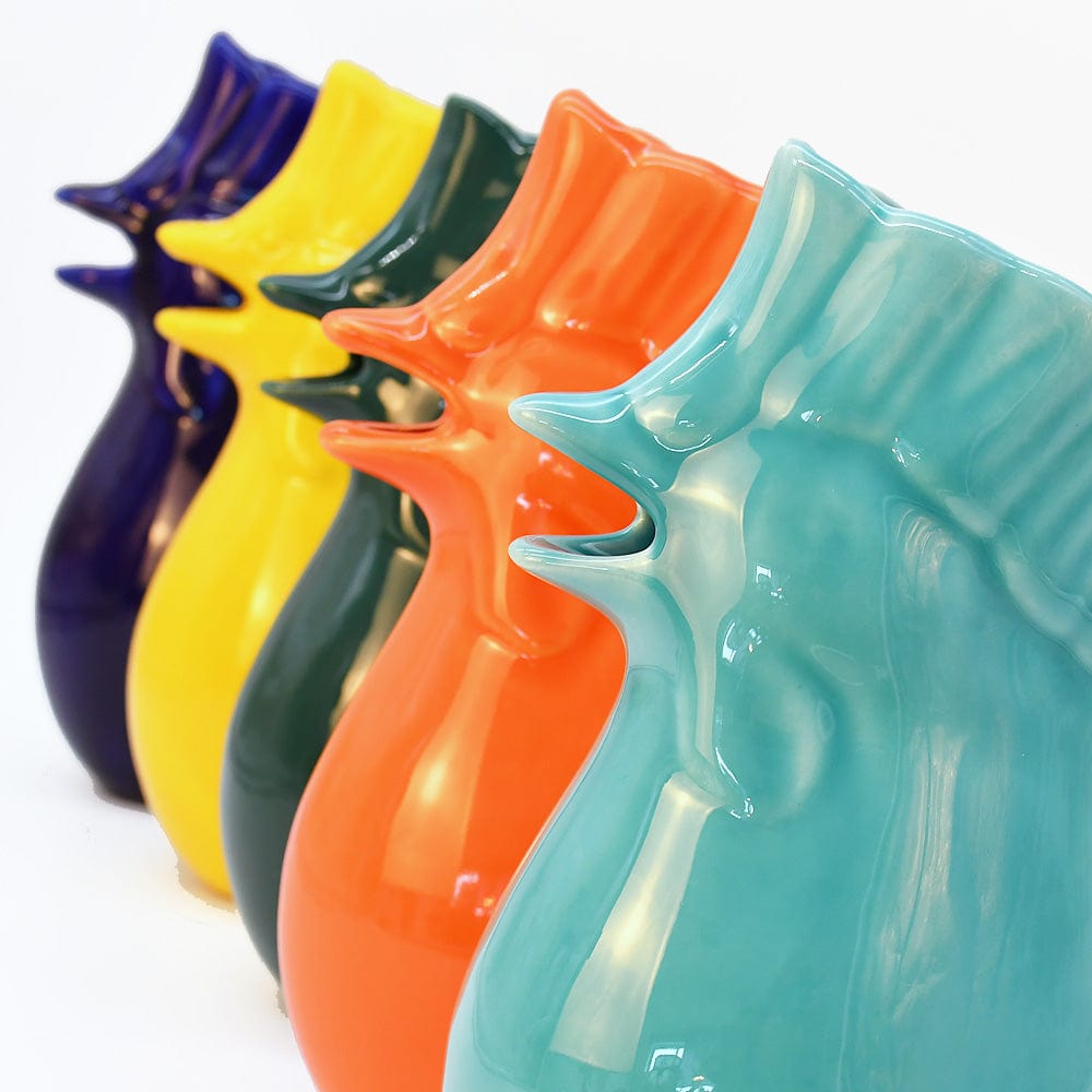 Rooster-Shaped Ceramic Pitcher - Green