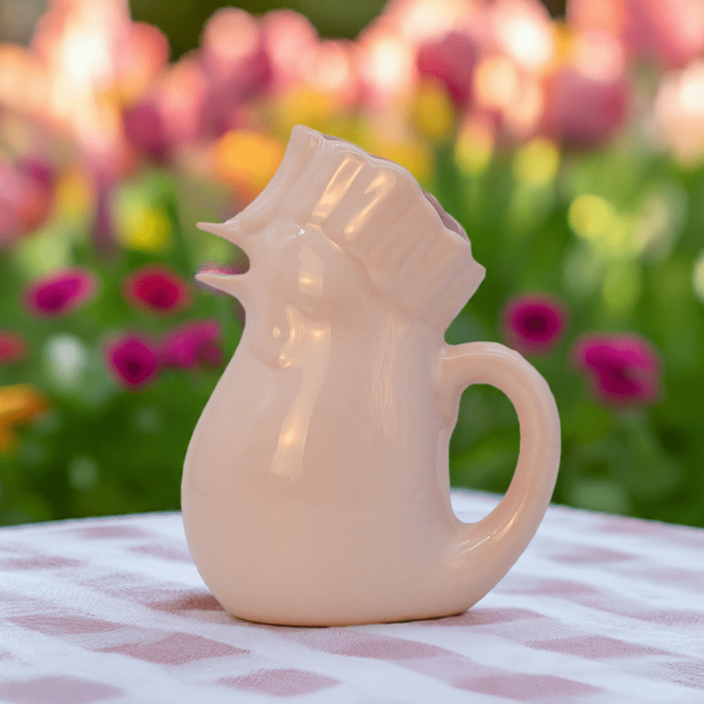 Rooster-Shaped Ceramic Pitcher - Pink