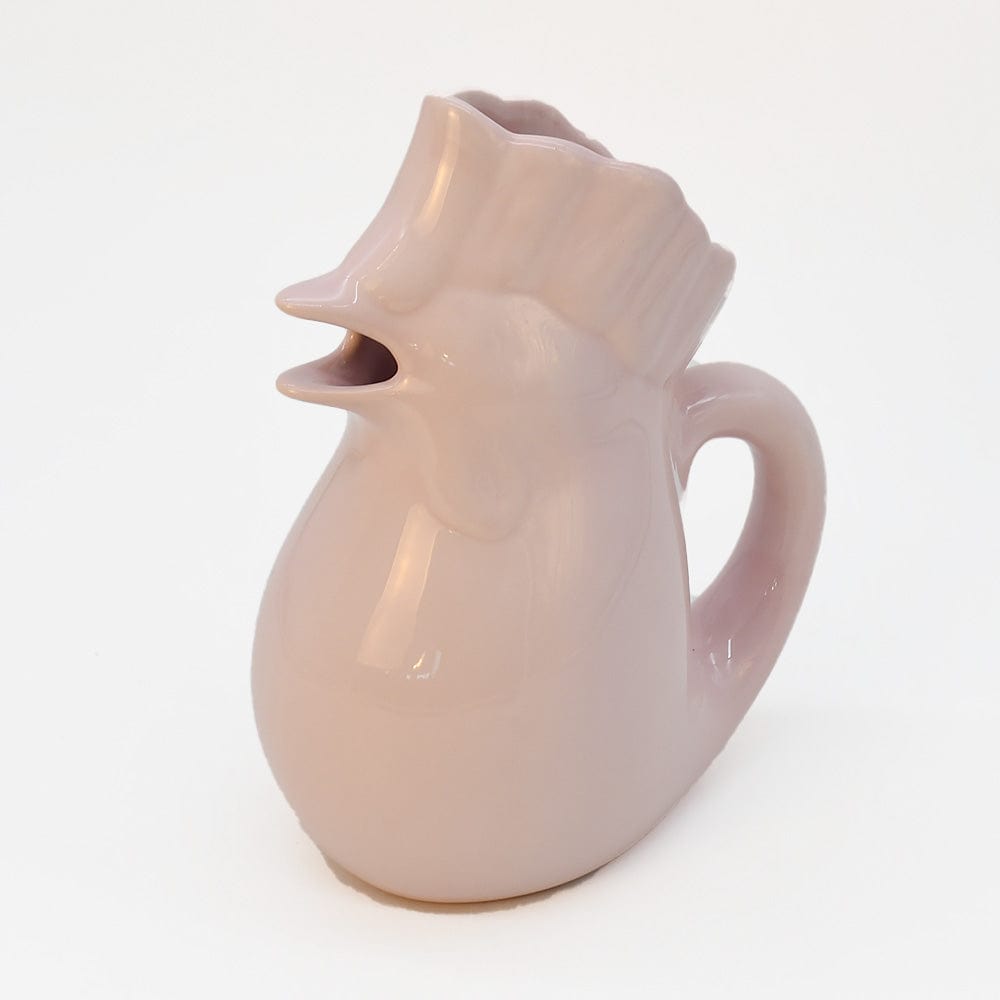 Rooster-Shaped Ceramic Pitcher - Pink